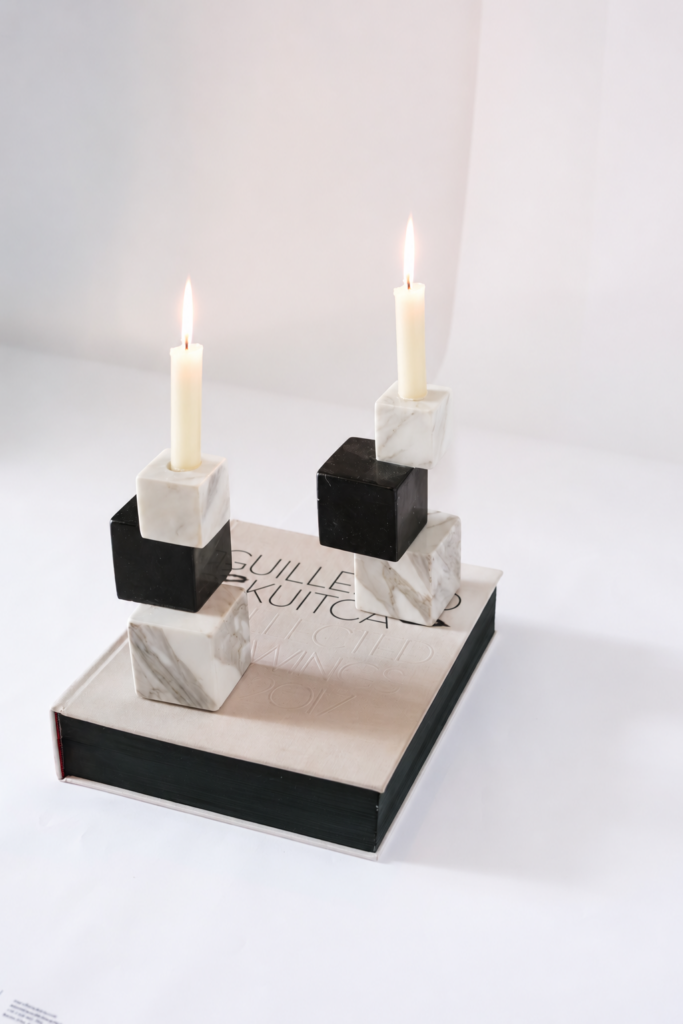 Candelabro Cubos x3